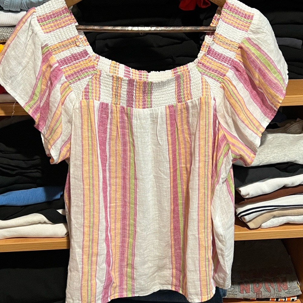 Rails Pastel Striped Top